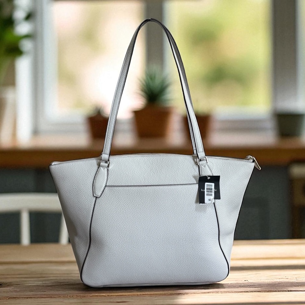 NWT Kate Spade NY Pebbled Leather Ivory Monica Tote! COA! - Picture 4 of 12